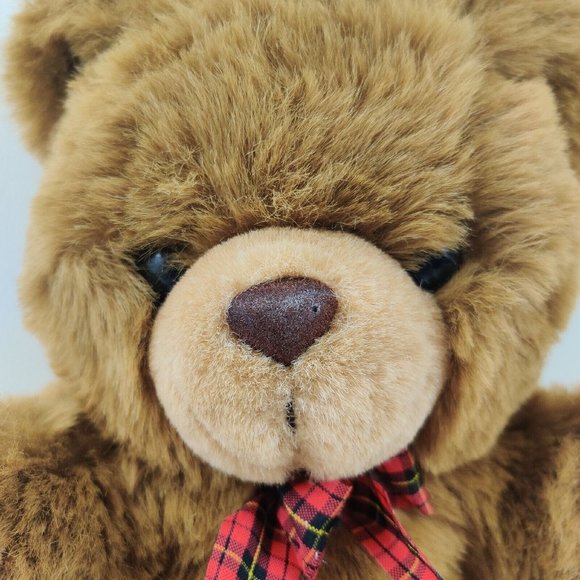 A & B Novelty Teddy Bear 1982 Light Brown Plush Stuffed Animal Vintage - Picture 2 of 12